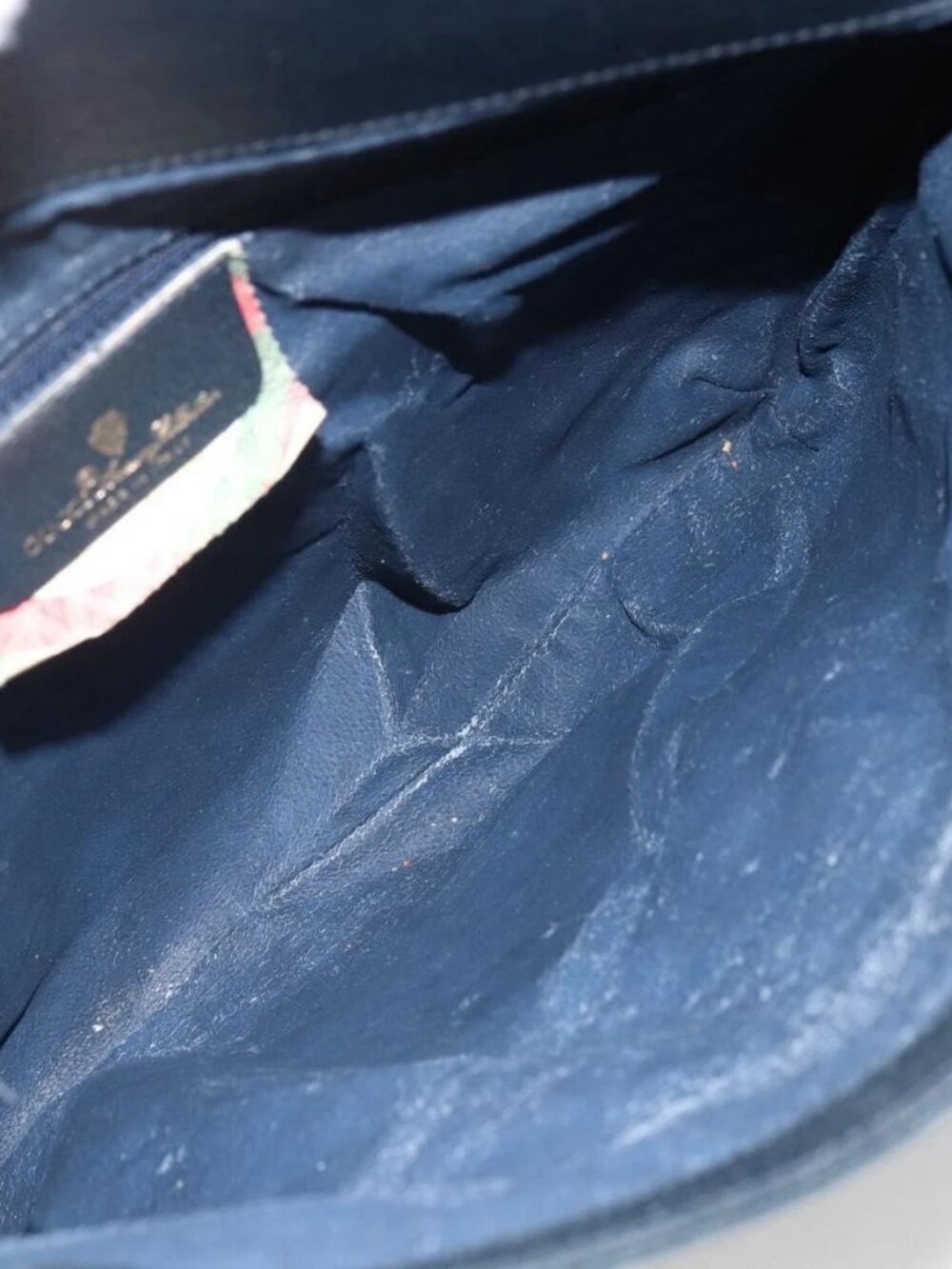 GUCCI GG Supreme Clutch Bag PVC Navy - Picture 10 of 15